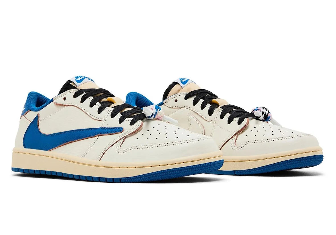 AJ 1 Retro Low OG SP Fragment x Travis Scott Sail Military Blue